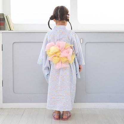 【浴衣】簡易穿著♪花色混搭・兩穿分體式（含2條腰帶）