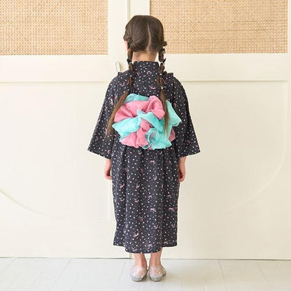 【浴衣】簡易穿著♪花色混搭・兩穿分體式（含2條腰帶）