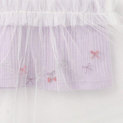 拼接網紗亮絲長袖長款上衣