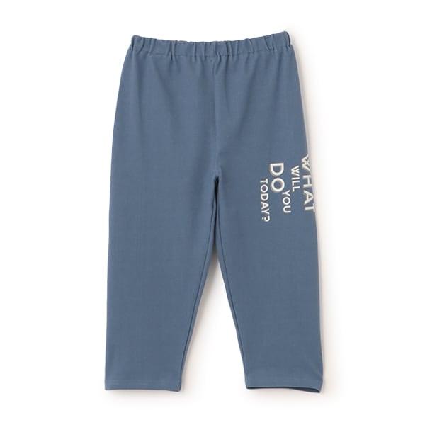 防汙羅紋圖案七分打底褲