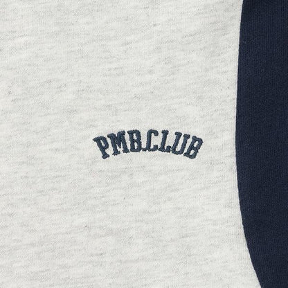 【接觸冷感】袖部拼色短袖T恤