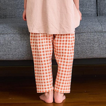 防汙羅紋圖案七分打底褲