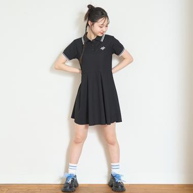 短袖POLO連衣裙