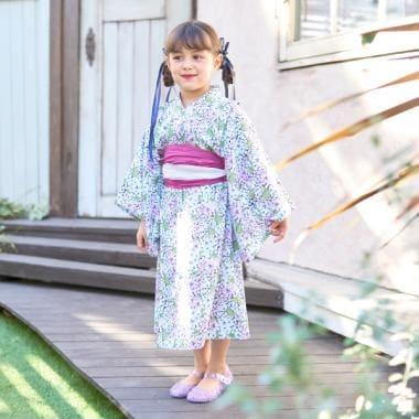【浴衣】易穿脫款式♪ 多款花色連衣裙式（含2條腰帶）