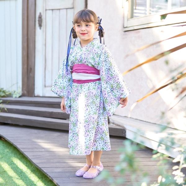 【浴衣】易穿脫款式♪ 多款花色連衣裙式（含2條腰帶）