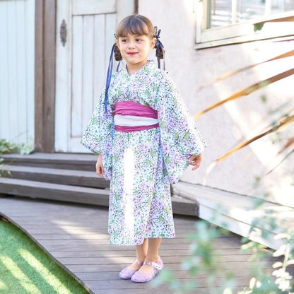 【浴衣】易穿脫款式♪ 多款花色連衣裙式（含2條腰帶）