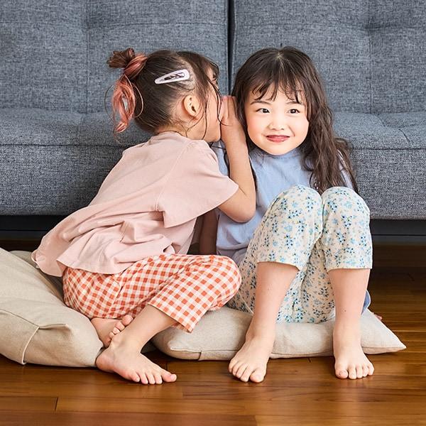 防汙羅紋圖案七分打底褲