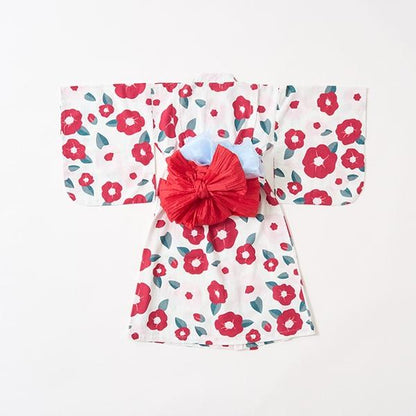 【浴衣】易穿脫款式♪ 多款花色連衣裙式（含2條腰帶）