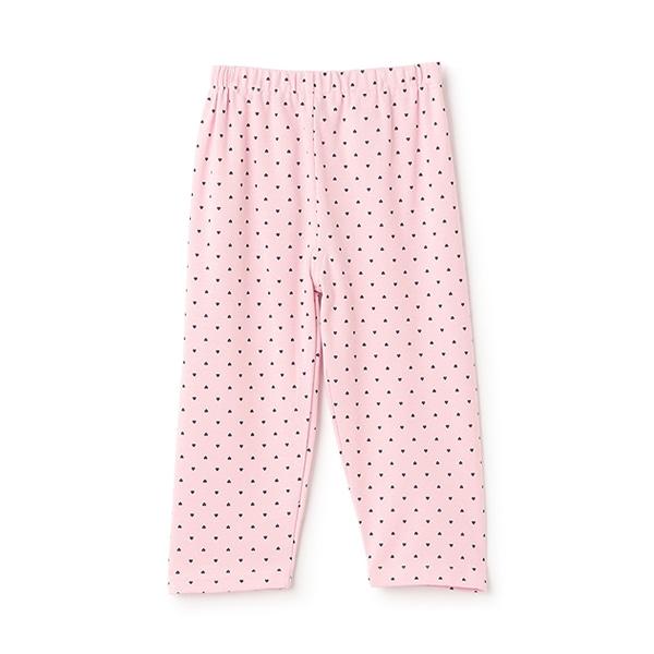 防汙羅紋圖案七分打底褲