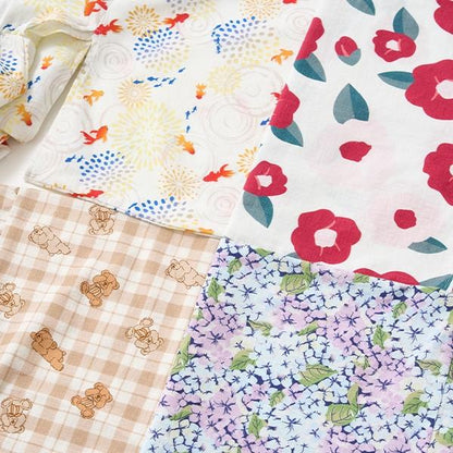 【浴衣】易穿脫款式♪ 多款花色連衣裙式（含2條腰帶）