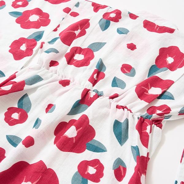 【浴衣】易穿脫款式♪ 多款花色連衣裙式（含2條腰帶）