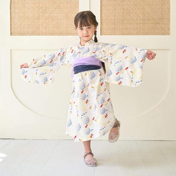 【浴衣】易穿脫款式♪ 多款花色連衣裙式（含2條腰帶）