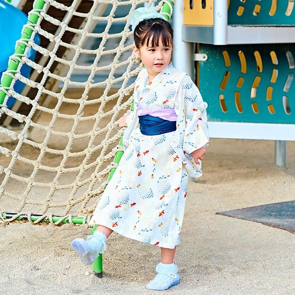 【浴衣】易穿脫款式♪ 多款花色連衣裙式（含2條腰帶）