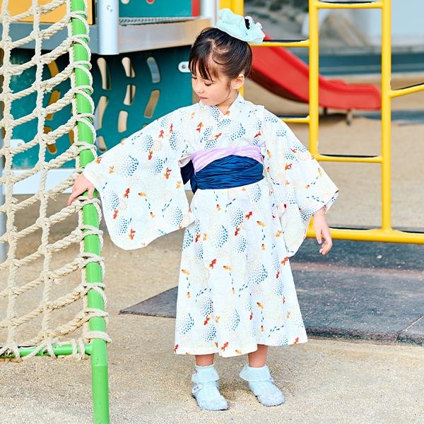 【浴衣】易穿脫款式♪ 多款花色連衣裙式（含2條腰帶）