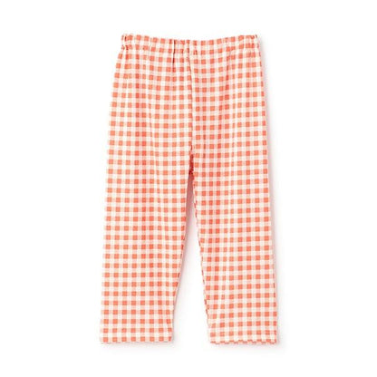 防汙羅紋圖案七分打底褲