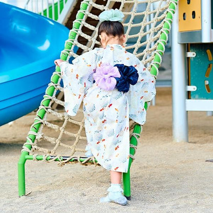 【浴衣】易穿脫款式♪ 多款花色連衣裙式（含2條腰帶）