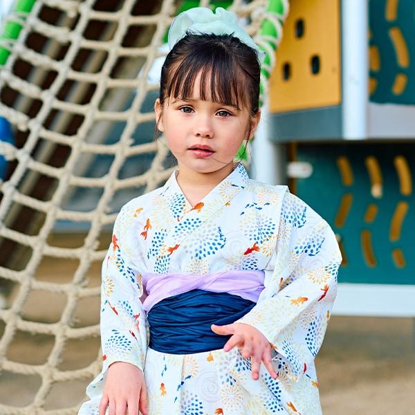 【浴衣】易穿脫款式♪ 多款花色連衣裙式（含2條腰帶）