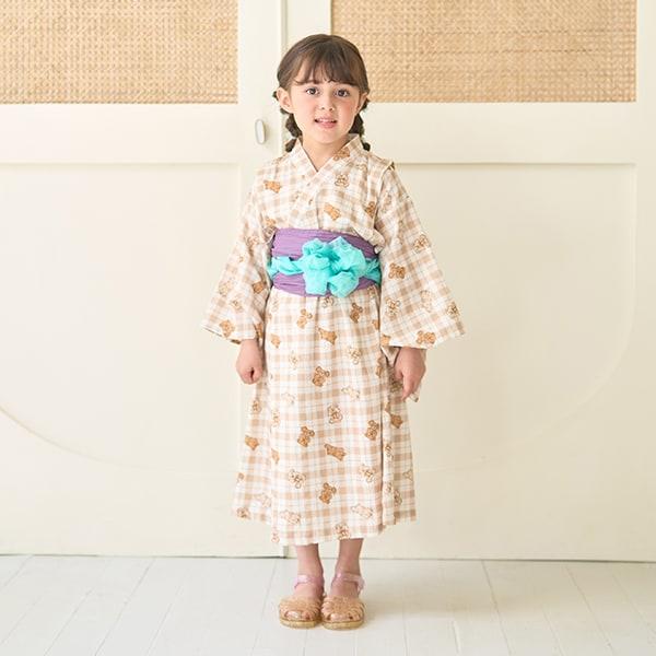 【浴衣】易穿脫款式♪ 多款花色連衣裙式（含2條腰帶）