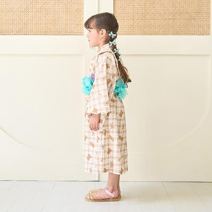 【浴衣】易穿脫款式♪ 多款花色連衣裙式（含2條腰帶）