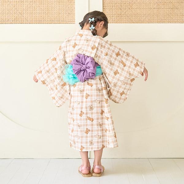 【浴衣】易穿脫款式♪ 多款花色連衣裙式（含2條腰帶）