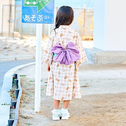 【浴衣】易穿脫款式♪ 多款花色連衣裙式（含2條腰帶）