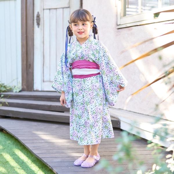 【浴衣】易穿脫款式♪ 多款花色連衣裙式（含2條腰帶）