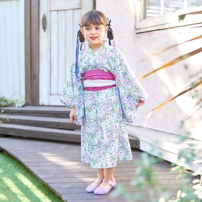 【浴衣】易穿脫款式♪ 多款花色連衣裙式（含2條腰帶）