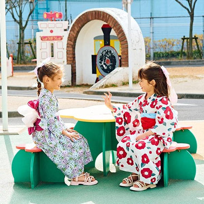 【浴衣】易穿脫款式♪ 多款花色連衣裙式（含2條腰帶）