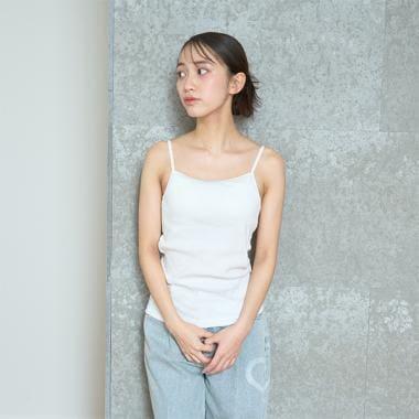 【基礎款】【100%純棉】帶胸墊羅紋吊帶背心