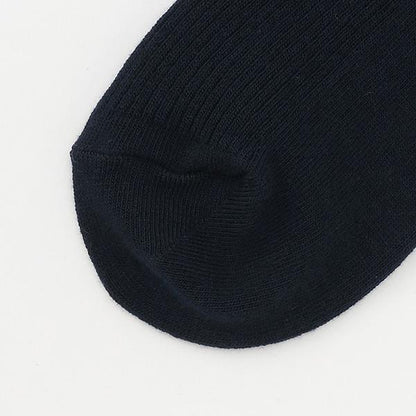 【基礎款】單點刺繡羅紋高筒襪