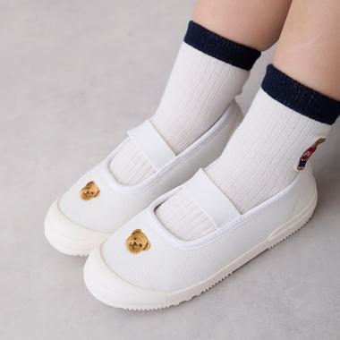 單點刺繡網眼室內鞋