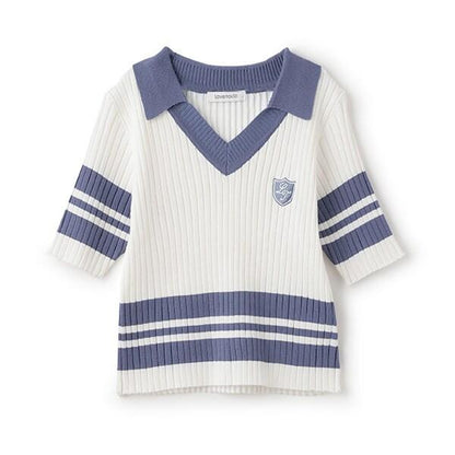 可水洗短袖針織POLO衫