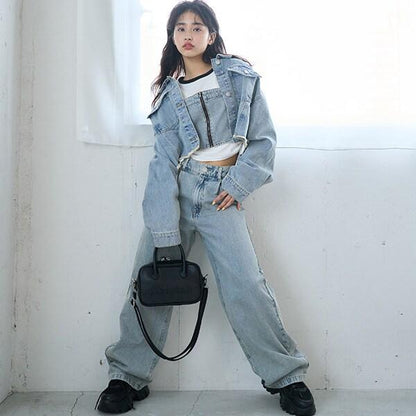 【純棉100%】短款牛仔夾克