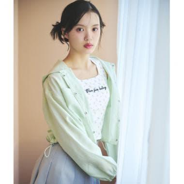 防曬透膚連帽外套