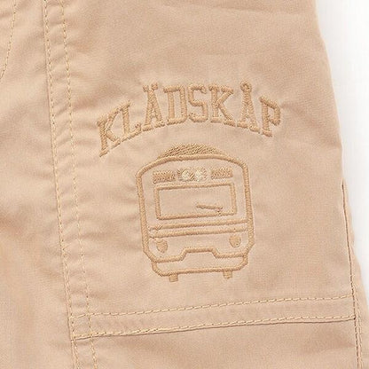 【人氣商品】【直營店無售】電車刺繡五分褲