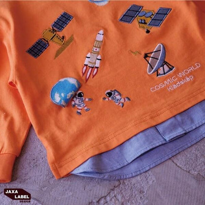 拼接下襬長袖T恤【JAXA LABEL】