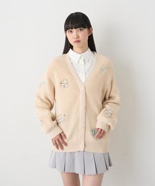 圖案刺繡開衫【韓國時尚】