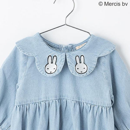 【Miffy】刺繡翻領拼接連體衣
