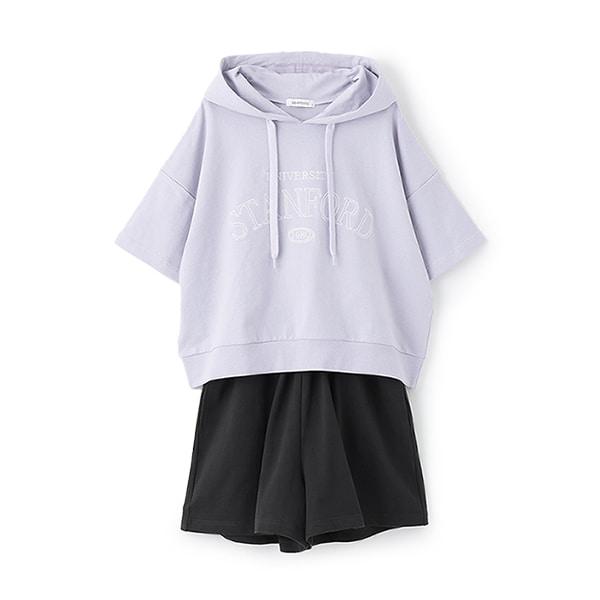 【GOODPRICE】【純棉100%】短袖連帽套裝