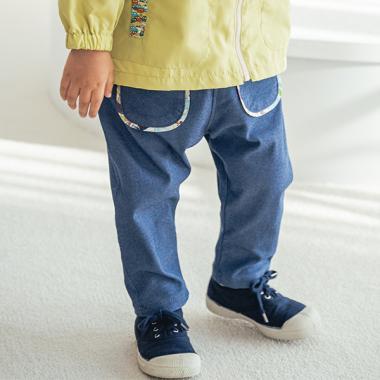 九分彈力斜紋褲