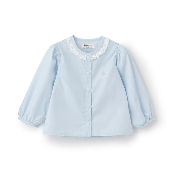 【POLO BCS】領口蕾絲女襯衫