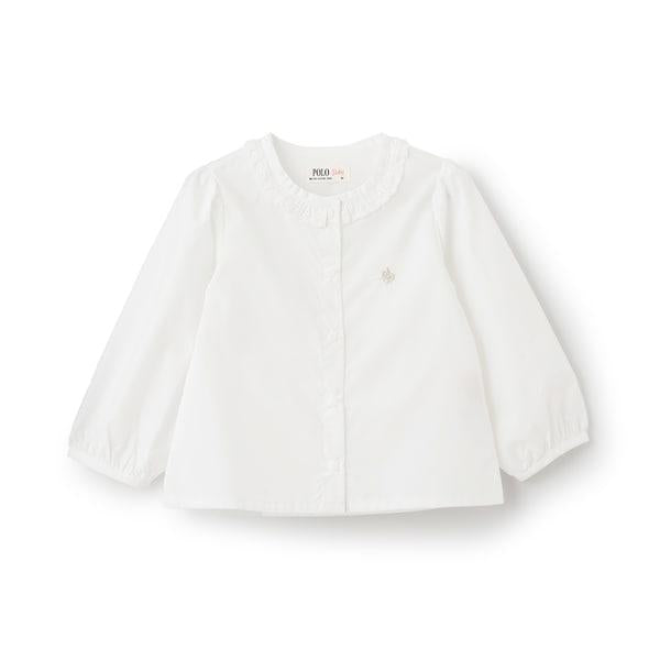【POLO BCS】領口蕾絲女襯衫