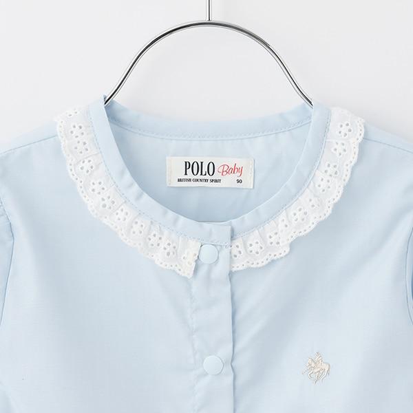 【POLO BCS】領口蕾絲女襯衫