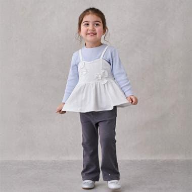 防汙處理彈力喇叭褲