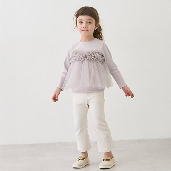 防汙處理彈力喇叭褲