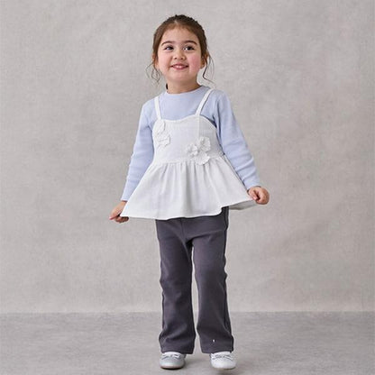 防汙處理彈力喇叭褲