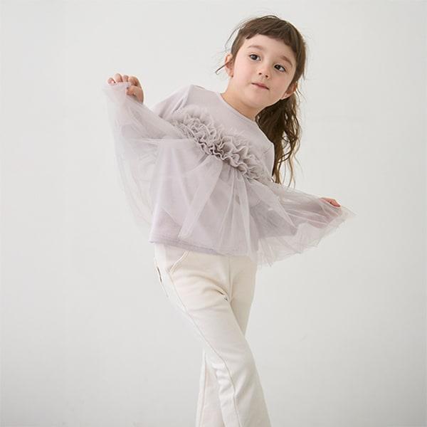 防汙處理彈力喇叭褲