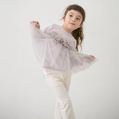 防汙處理彈力喇叭褲