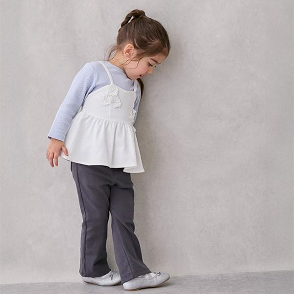 防汙處理彈力喇叭褲