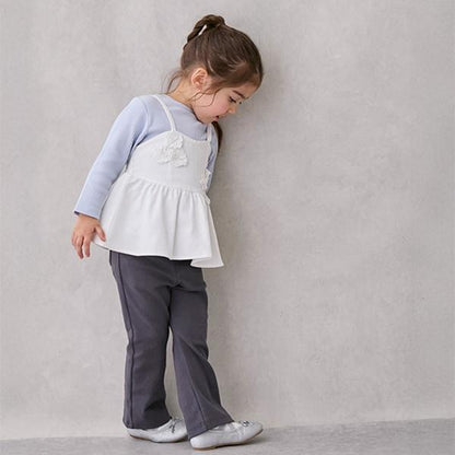 防汙處理彈力喇叭褲